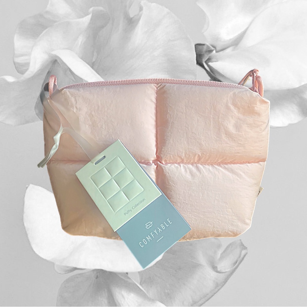 comfyable puffy electronics organizer [pink] !